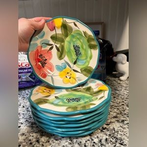 Pioneer Woman- Vintage Bloom Salad Plates, Set of 8